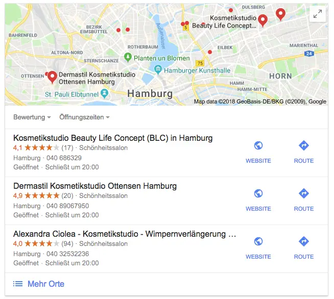 Hamburg Google Map